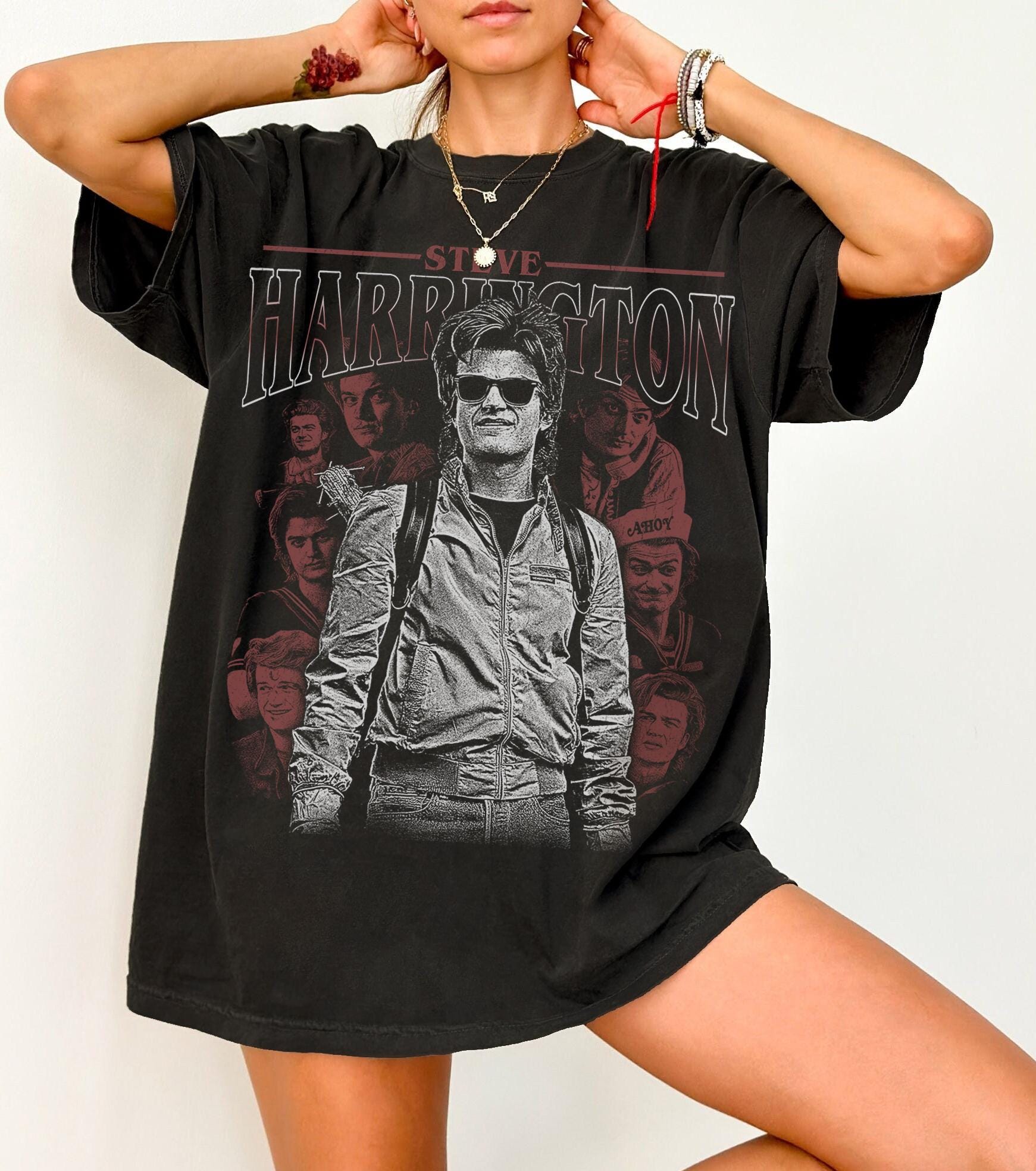 Steve Harrington Inspired T-Shirt – Retro 80s TV Show Graphic Tee, Vintage Fan Gift Shirt
