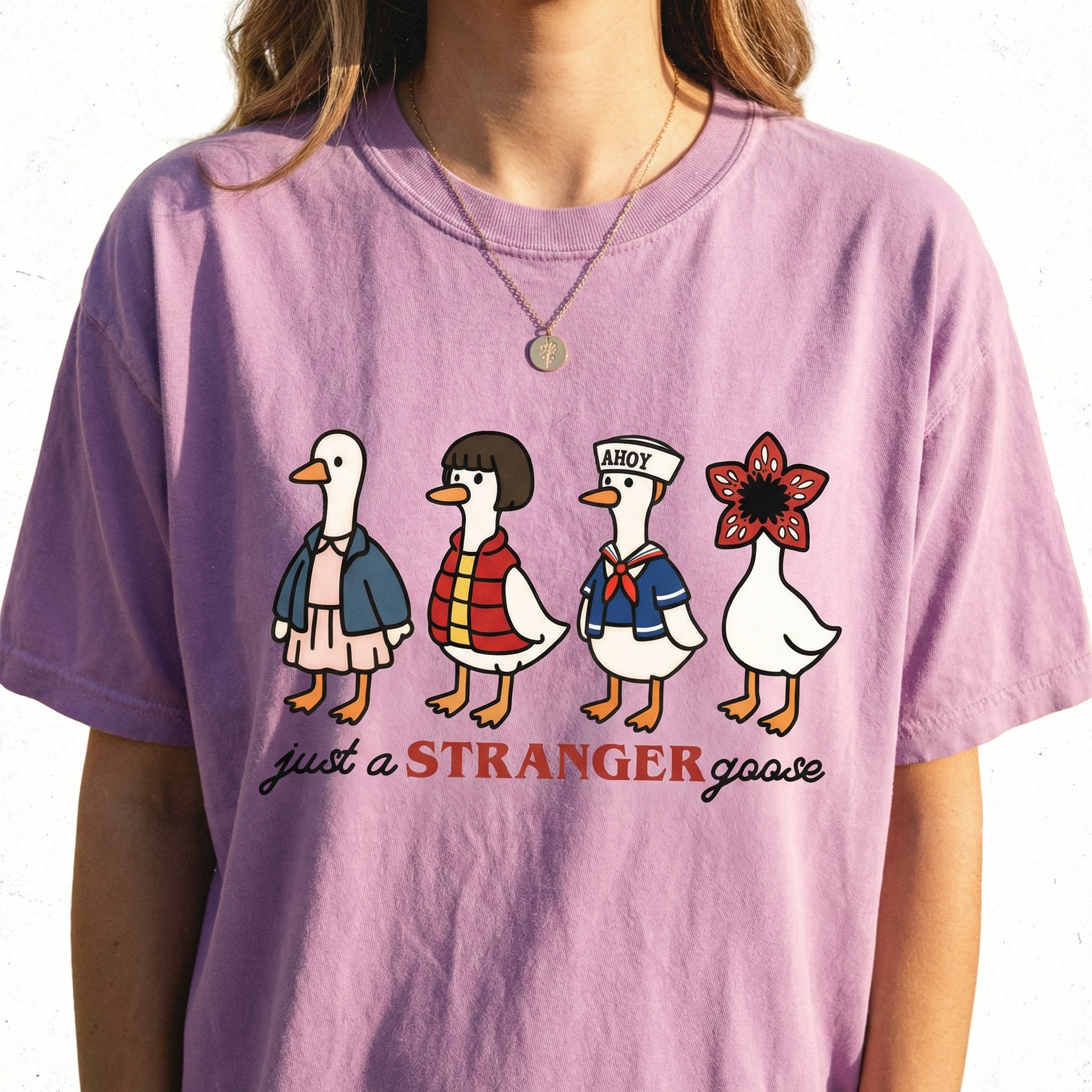 Strange Goose Halloween Shirt – Funny Silly Goose Graphic T-Shirt