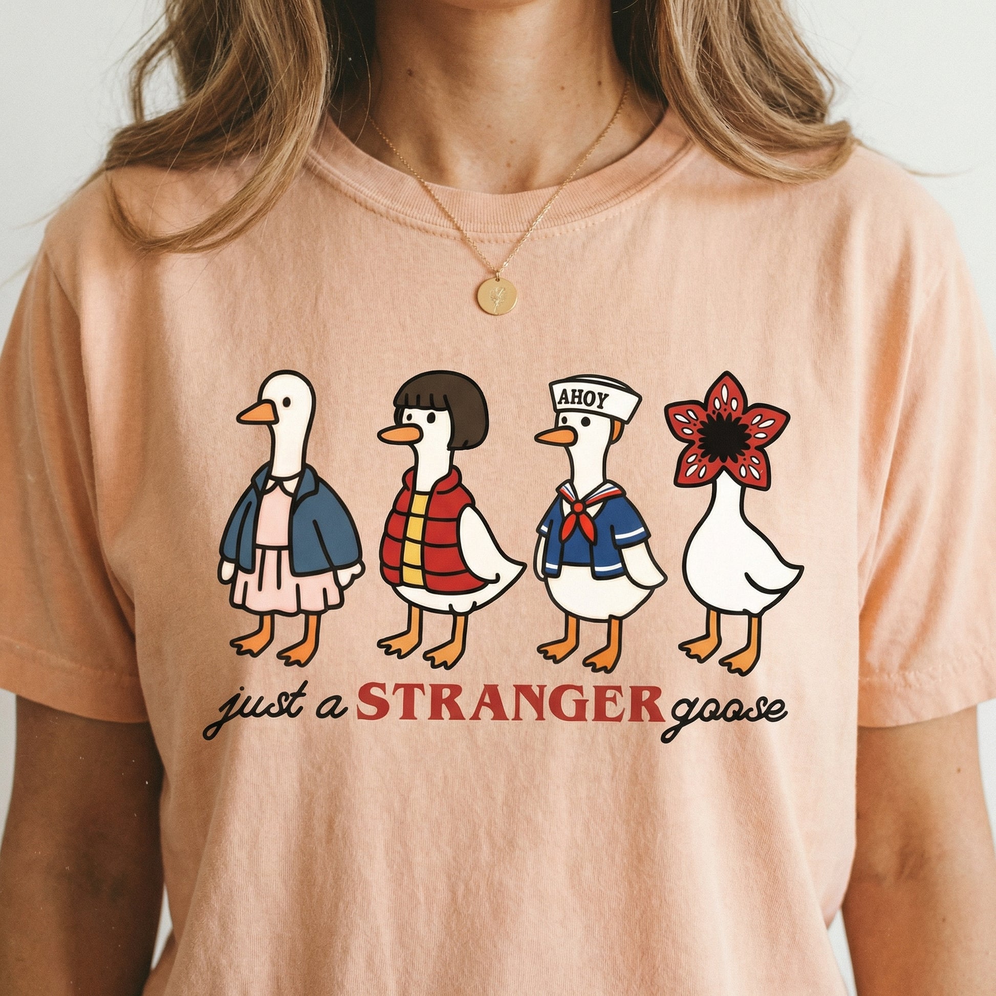 Strange Goose Halloween Shirt – Funny Silly Goose Graphic T-Shirt