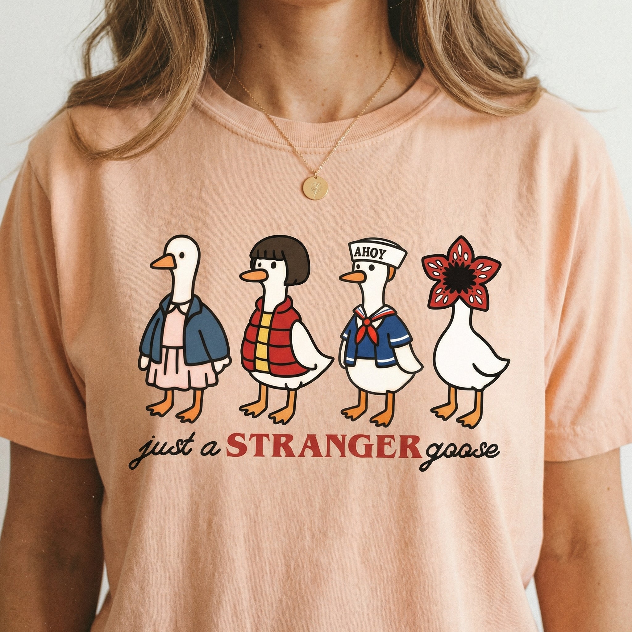 Strange Goose Halloween Shirt – Funny Silly Goose Graphic T-Shirt