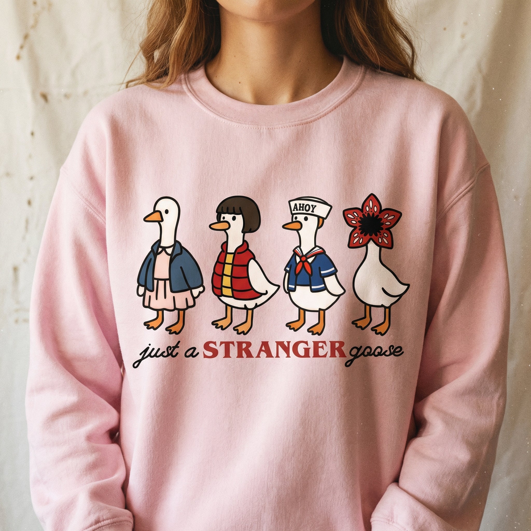 Strange Goose Halloween Shirt – Funny Silly Goose Graphic T-Shirt