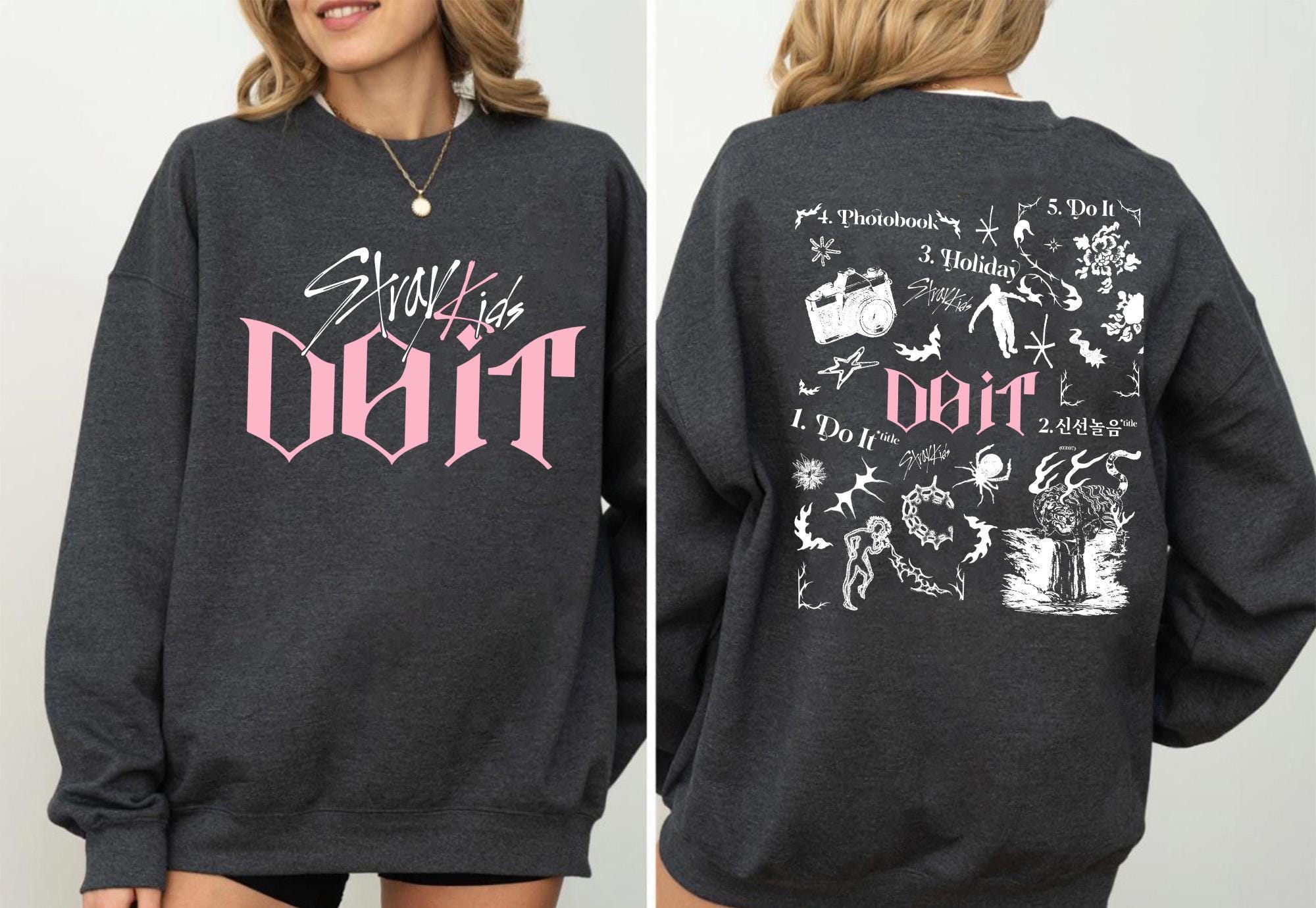 SKZ It Tap Inspired T-Shirt – Do It Tracklist (2-Sided) K-Pop World Tour Graphic Tee