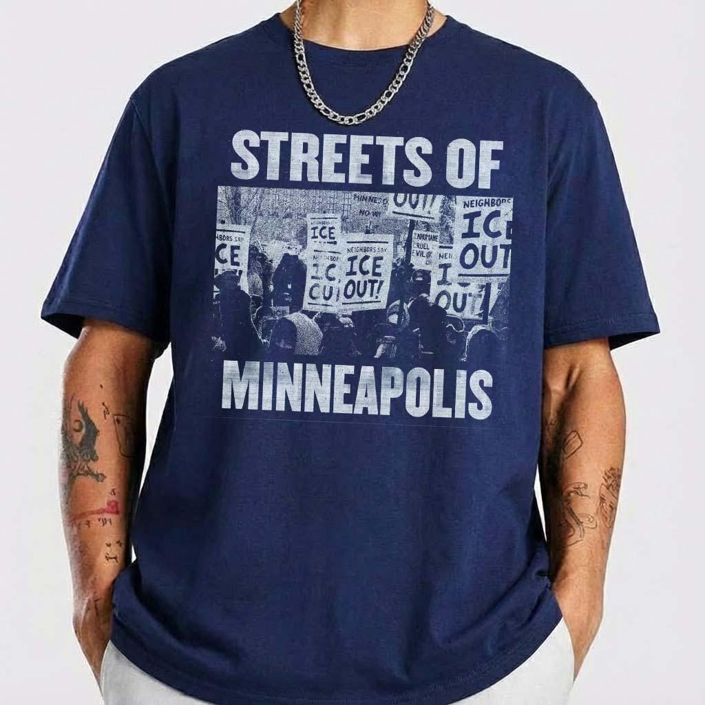 Streets of Minneapolis Graphic T-Shirt – Ice Out Resistance Urban Hoodie Tee