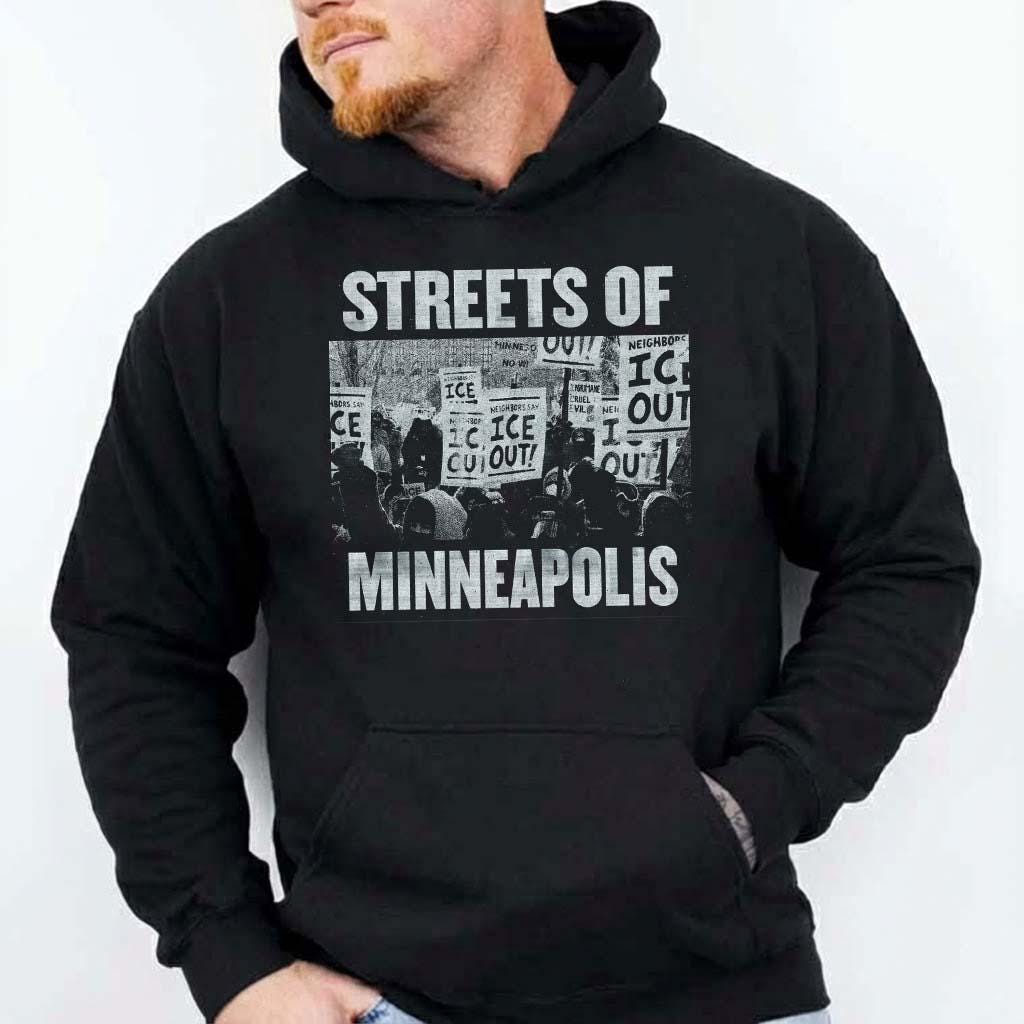 Streets of Minneapolis Graphic T-Shirt – Ice Out Resistance Urban Hoodie Tee