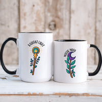 Sun And MoonStaff Matching Mugs For Couples