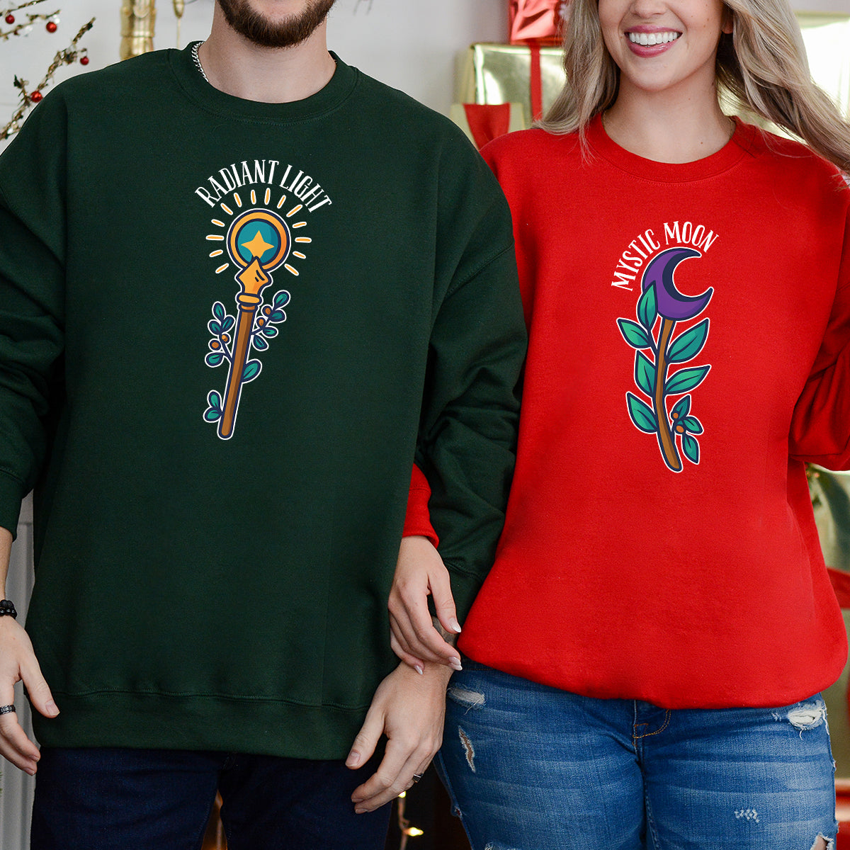 Sun And MoonStaff Matching Hoodies For Couples