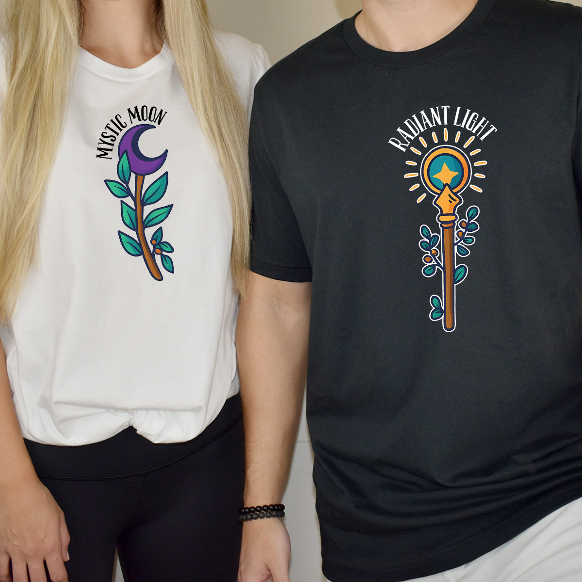 Sun And MoonStaff Matching T-Shirts For Couples