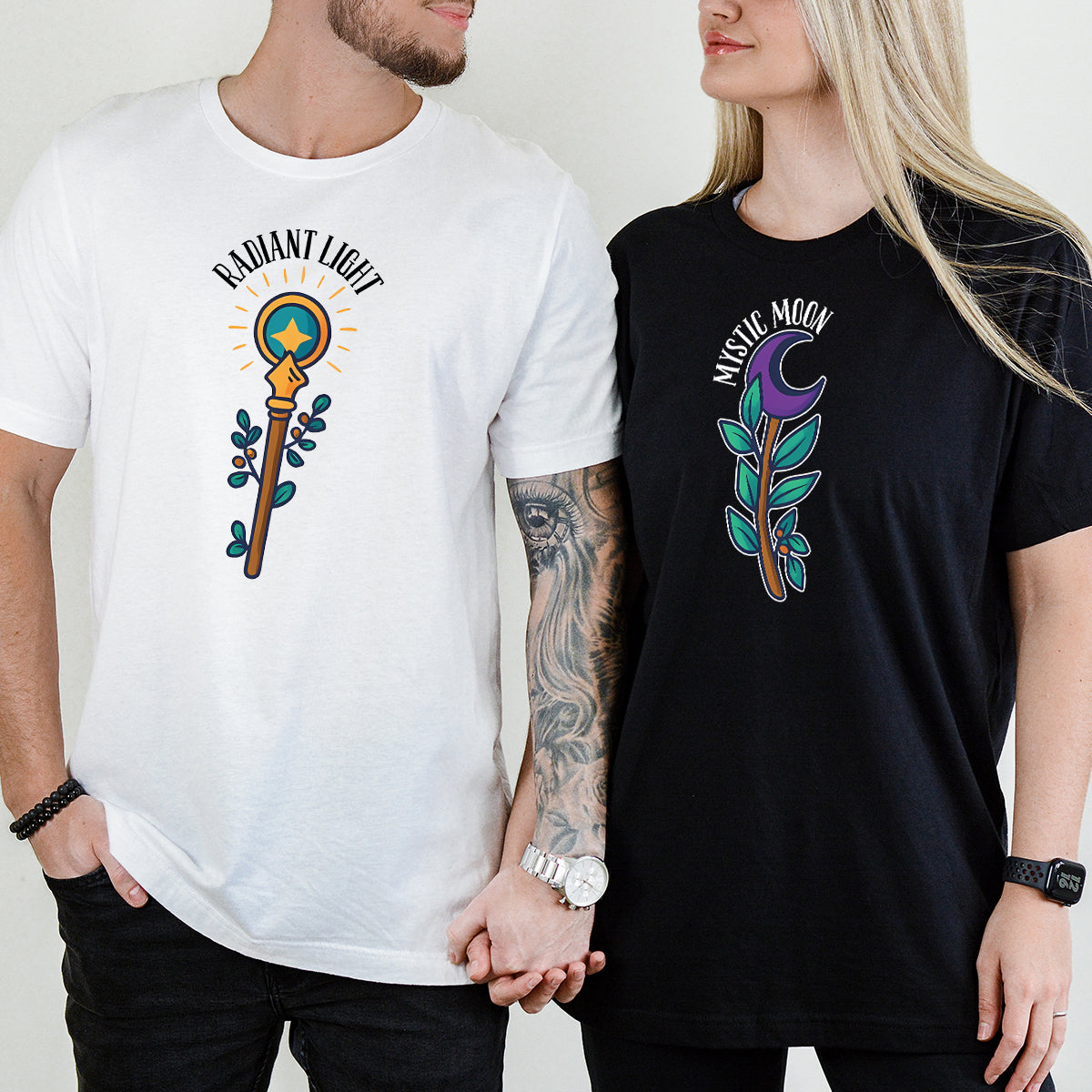 Sun And MoonStaff Matching T-Shirts For Couples