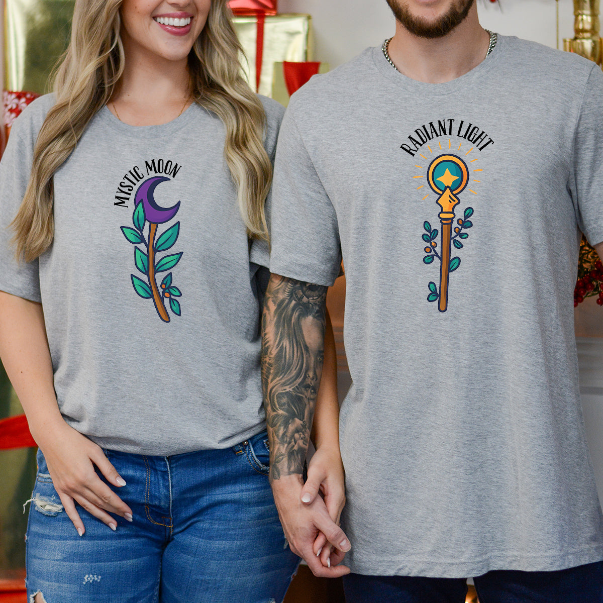 Sun And MoonStaff Matching T-Shirts For Couples