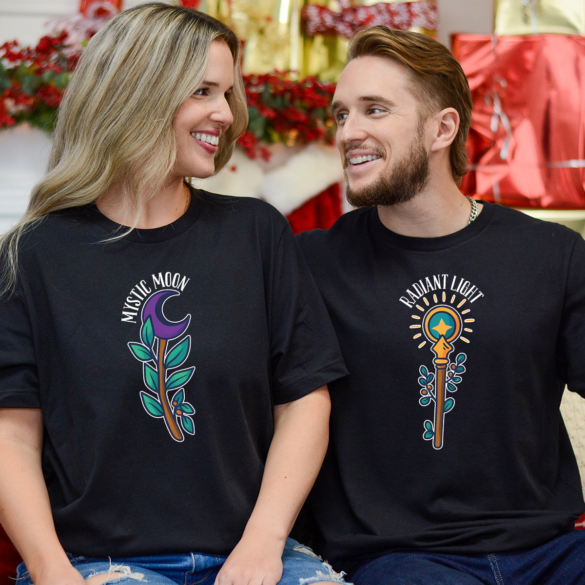 Sun And MoonStaff Matching T-Shirts For Couples