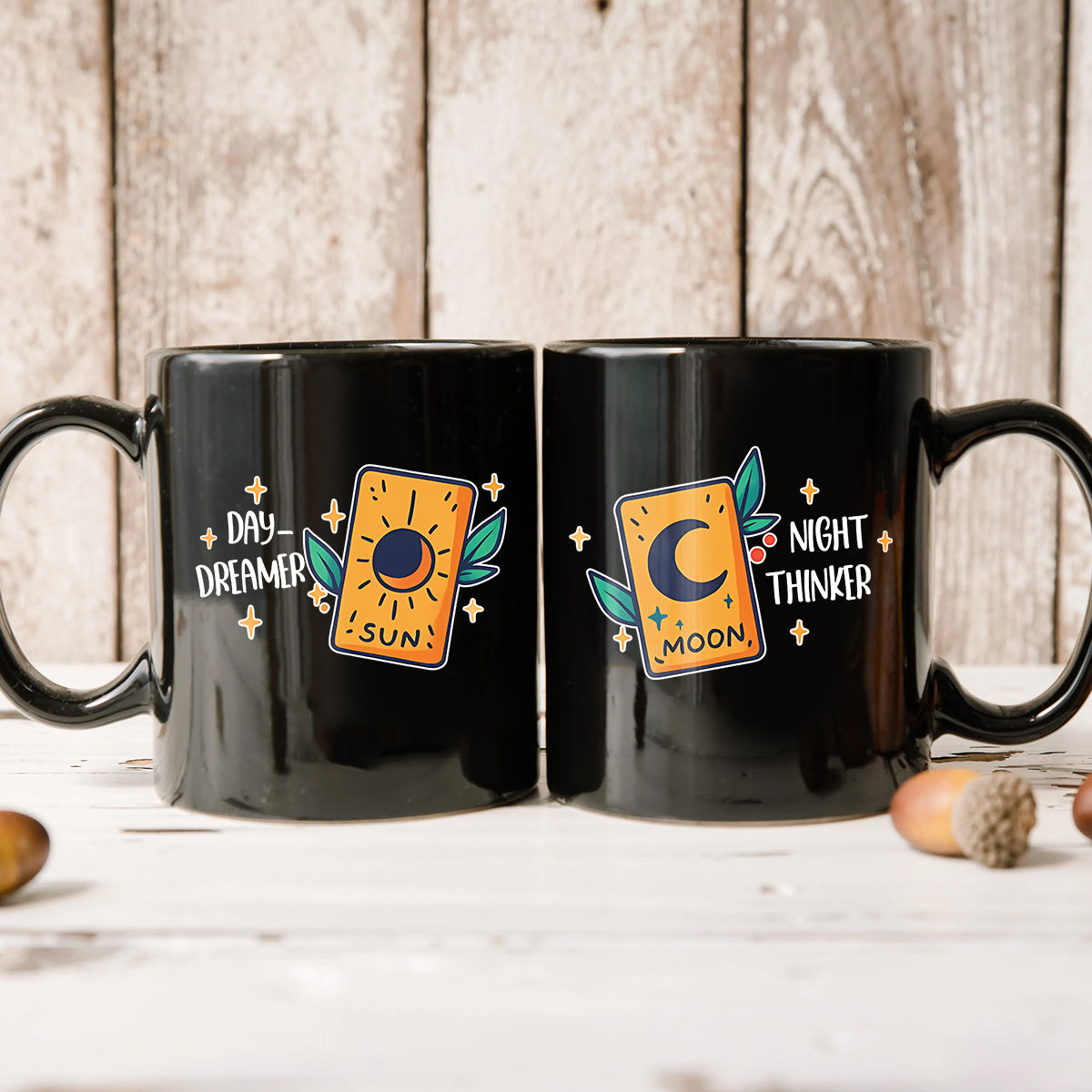 Sun & Moon Cards Matching Mugs For Couples