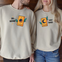 Sun & Moon Cards Matching Hoodies For Couples