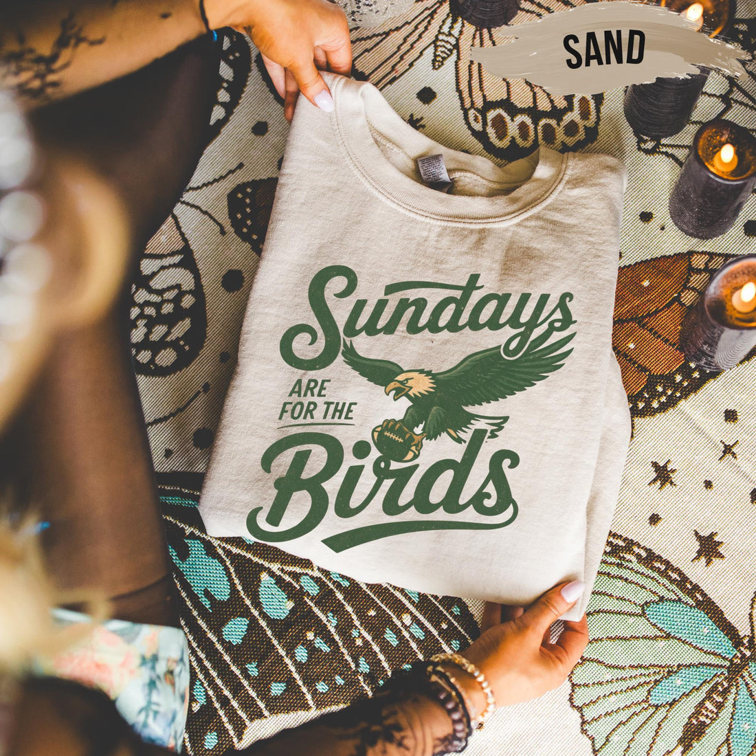Sundays Are For The Birds Sweatshirt – Philly Football Fan Shirt, Game Day Unisex Crewneck