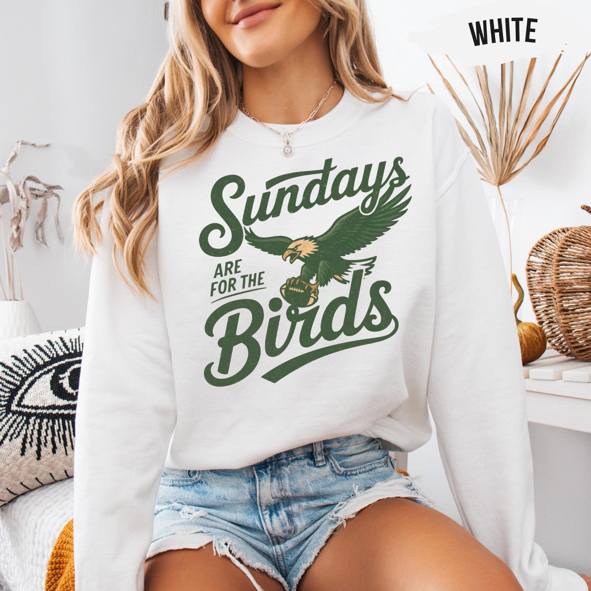 Sundays Are For The Birds Sweatshirt – Philly Football Fan Shirt, Game Day Unisex Crewneck