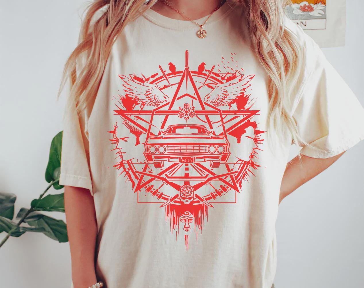 Supernatural Logo Shirt – Vintage Style TV Series Graphic Tee