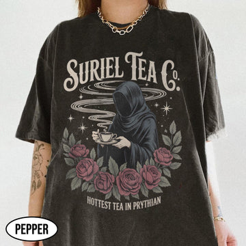 Fantasy Tea Co Shirt - The Hottest Tea in the Realm Vintage Bookish Tee