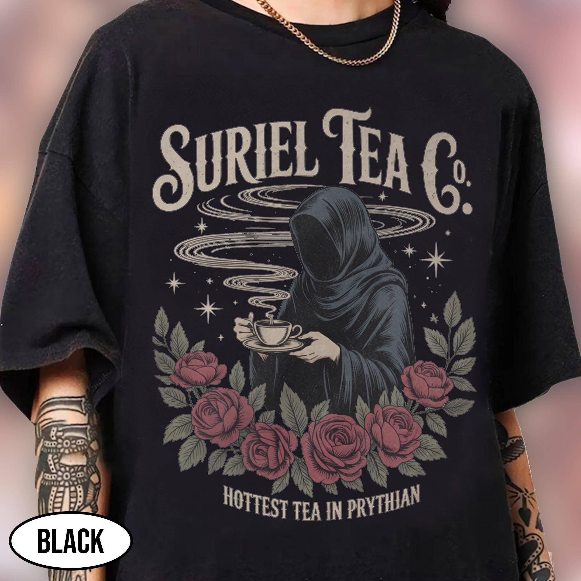 Fantasy Tea Co Shirt - The Hottest Tea in the Realm Vintage Bookish Tee