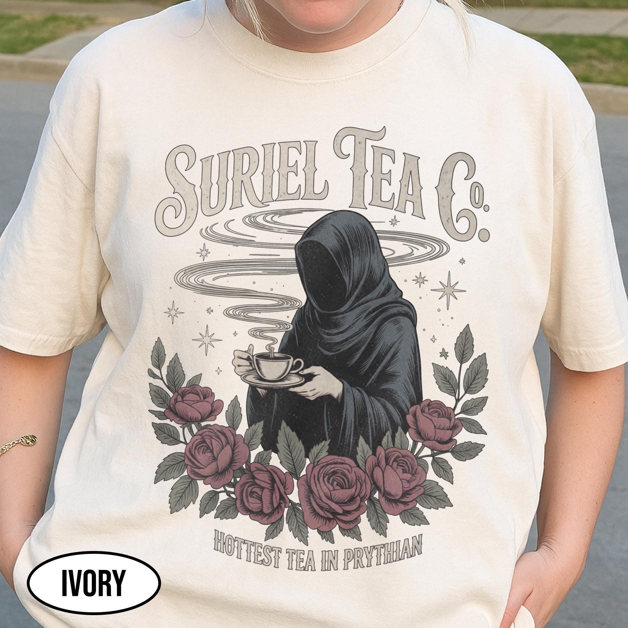 Fantasy Tea Co Shirt - The Hottest Tea in the Realm Vintage Bookish Tee