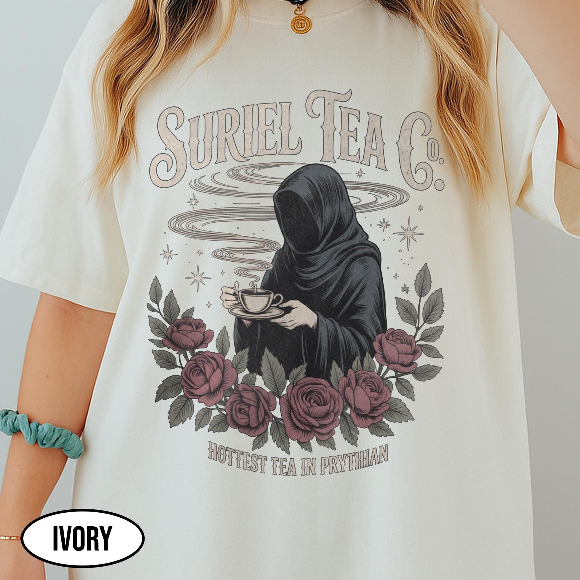 Fantasy Tea Co Shirt - The Hottest Tea in the Realm Vintage Bookish Tee