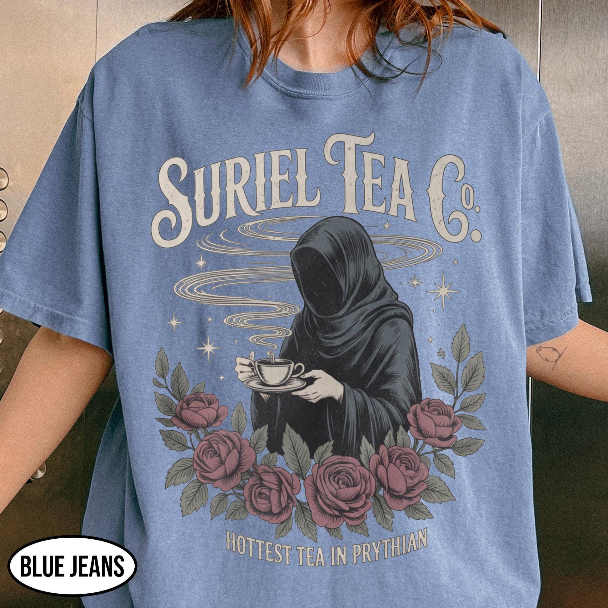 Fantasy Tea Co Shirt - The Hottest Tea in the Realm Vintage Bookish Tee
