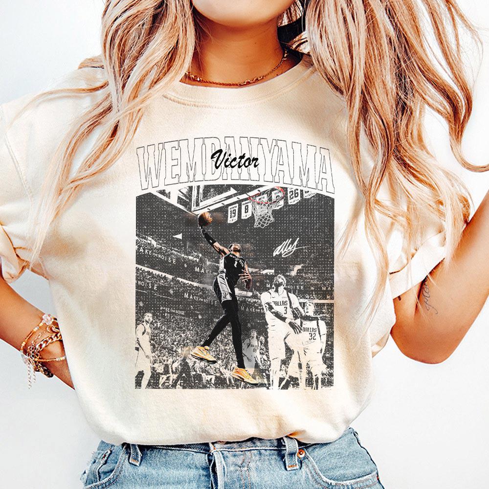 Tall Rookie Wembanyama Basketball Graphic T-Shirt - Pro Hoops Fan Gift Tee