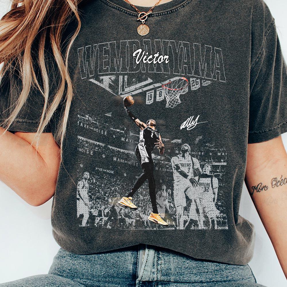 Tall Rookie Wembanyama Basketball Graphic T-Shirt - Pro Hoops Fan Gift Tee