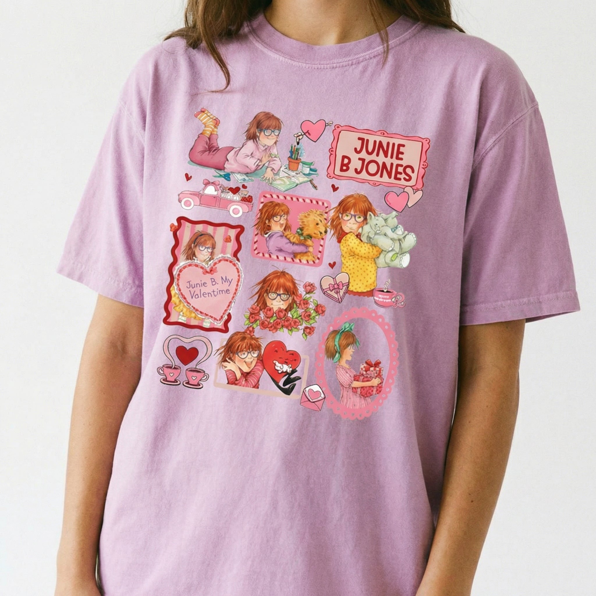 Teacher Valentine Doodle Style Shirt – First Grade Teacher Gift Tee