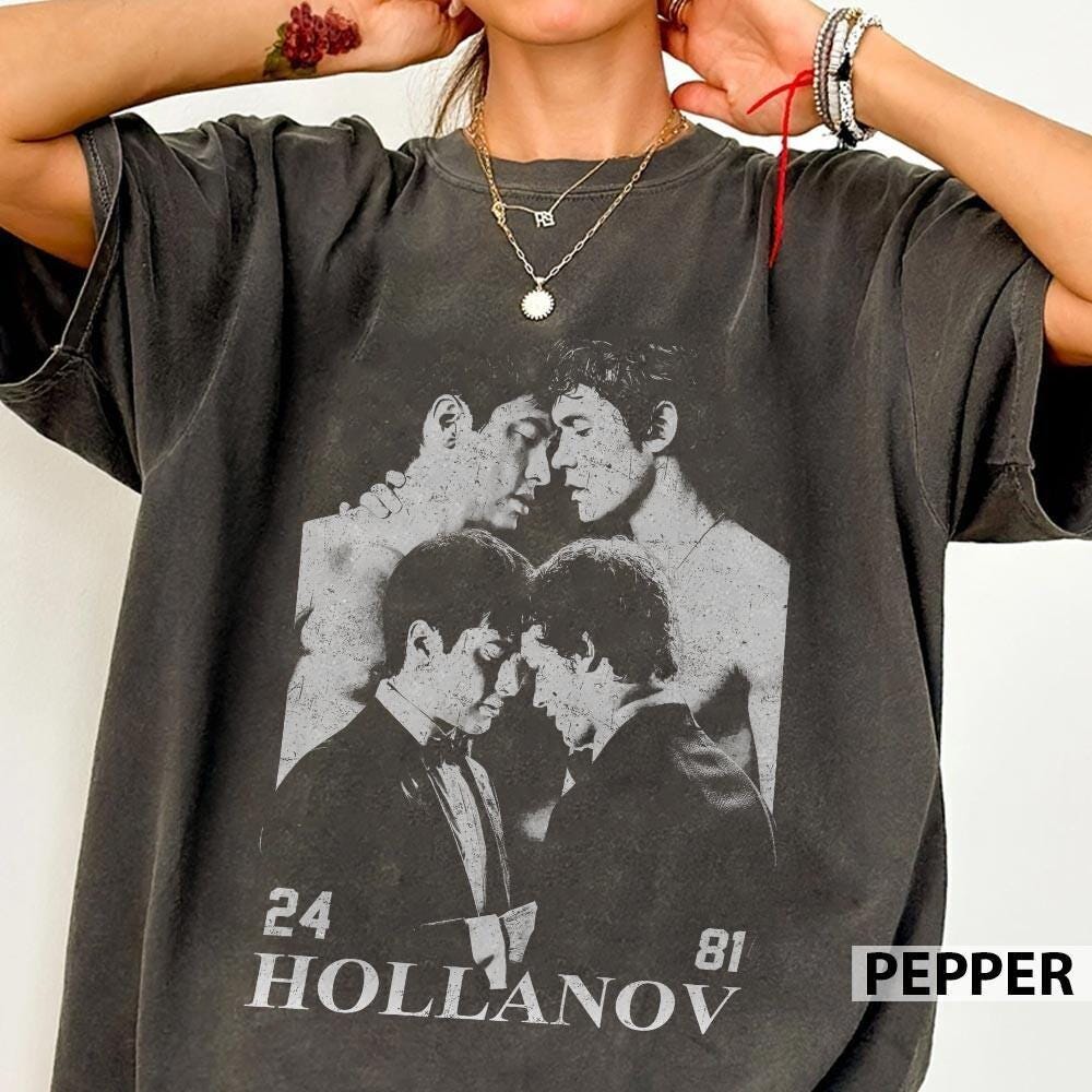 Hollanov Inspired Vintage Style Shirt – Heated Rivalry Fan Graphic Tee Unisex