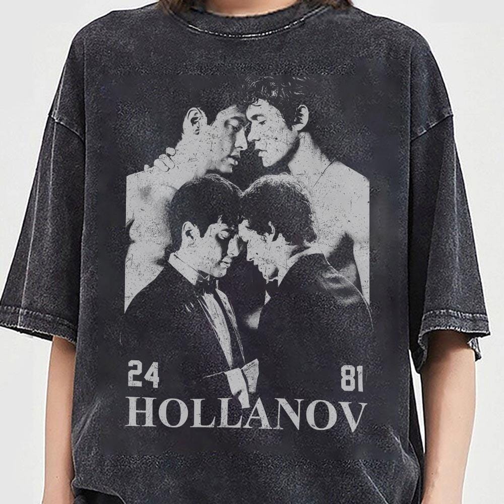 Hollanov Inspired Vintage Style Shirt – Heated Rivalry Fan Graphic Tee Unisex