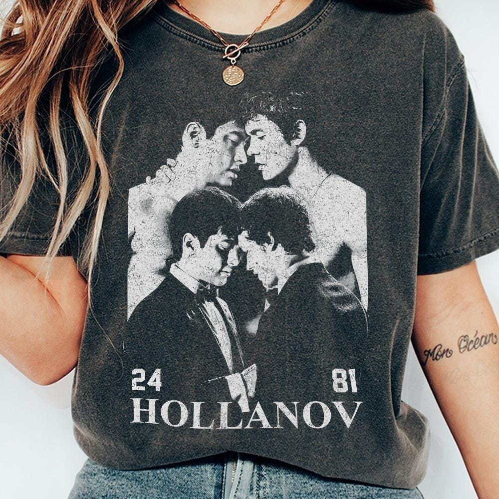 Hollanov Inspired Vintage Style Shirt – Heated Rivalry Fan Graphic Tee Unisex
