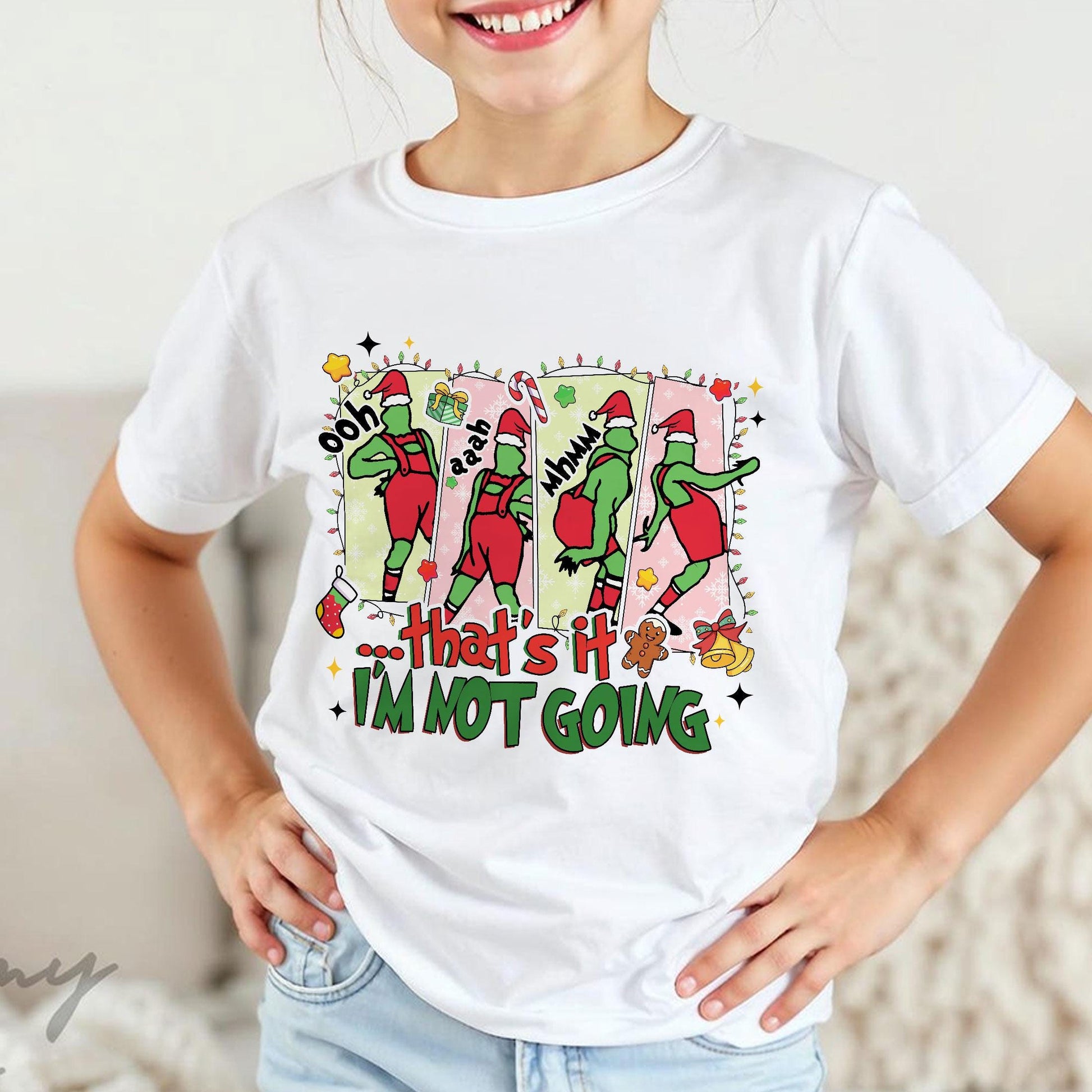 That’s It I’m Not Going Sweatshirt – Funny Green Animal Christmas Shirt, Cute Mean Guy Xmas Tee, Holiday Humor Gift