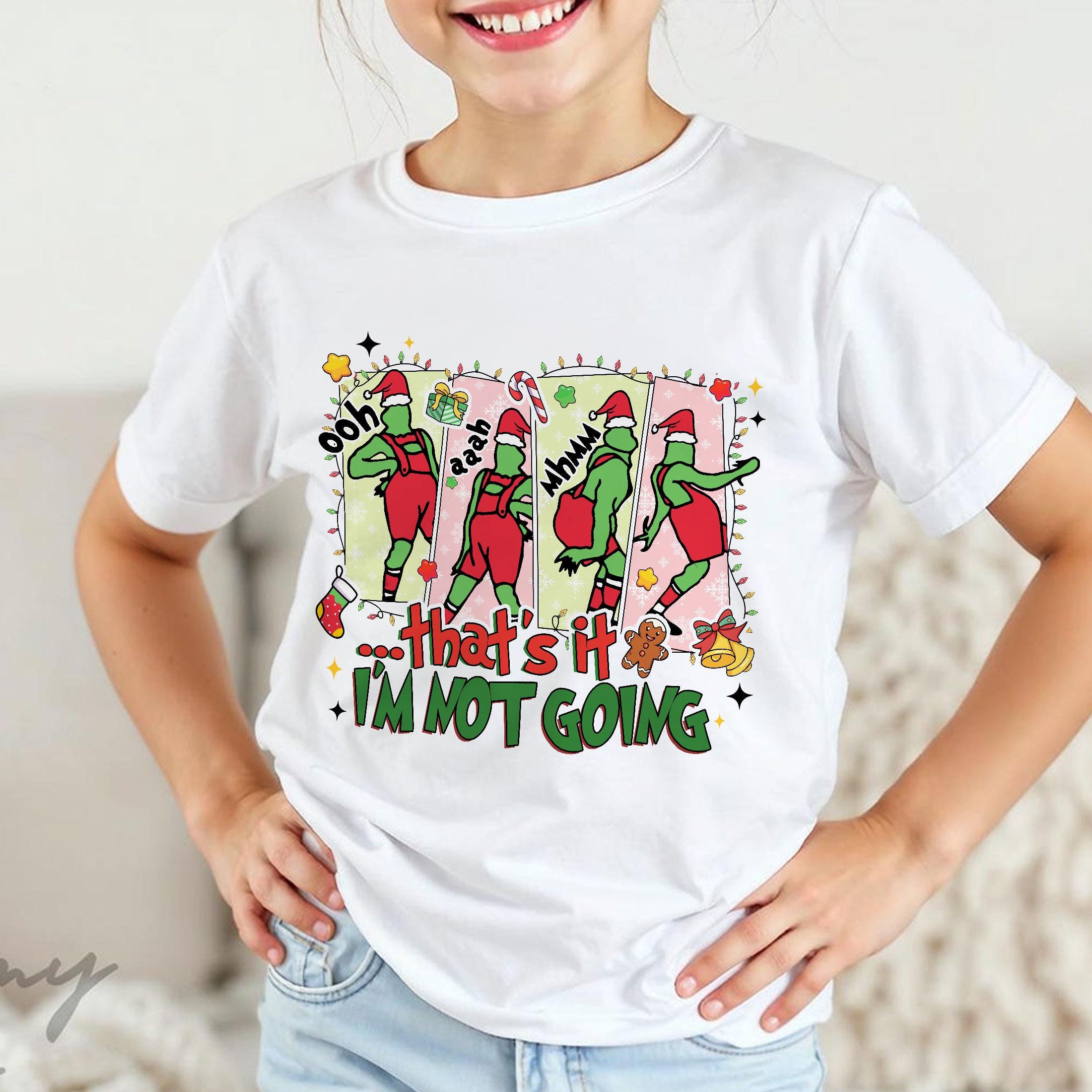 That’s It I’m Not Going Sweatshirt – Funny Green Animal Christmas Shirt, Cute Mean Guy Xmas Tee, Holiday Humor Gift