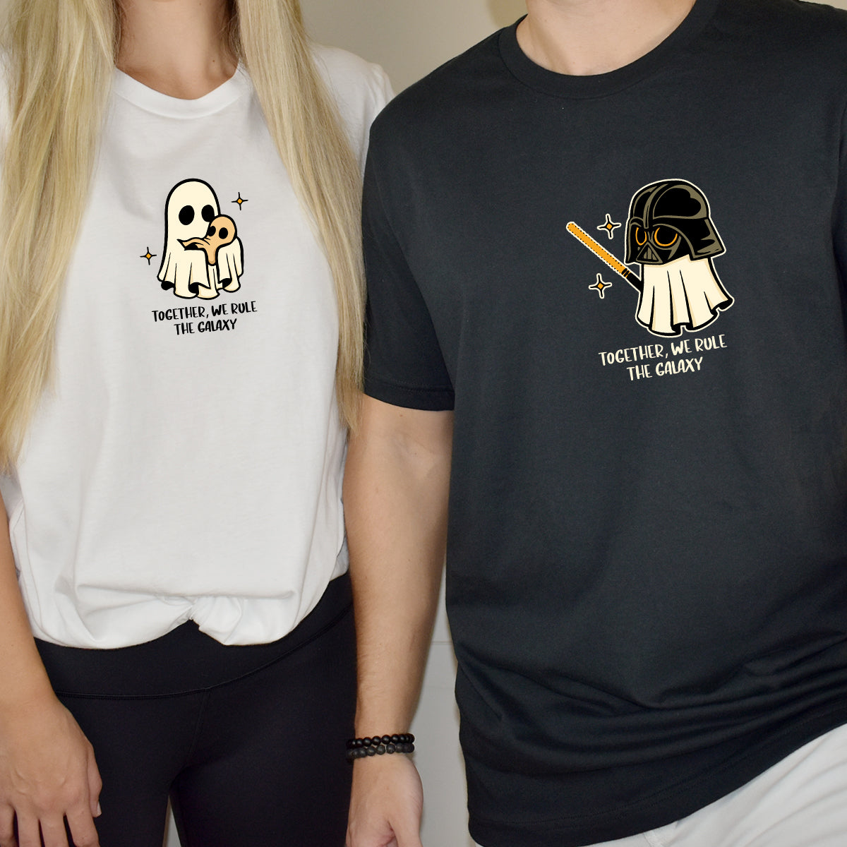 The Force of Love Ghost Matching T-Shirts For Couples
