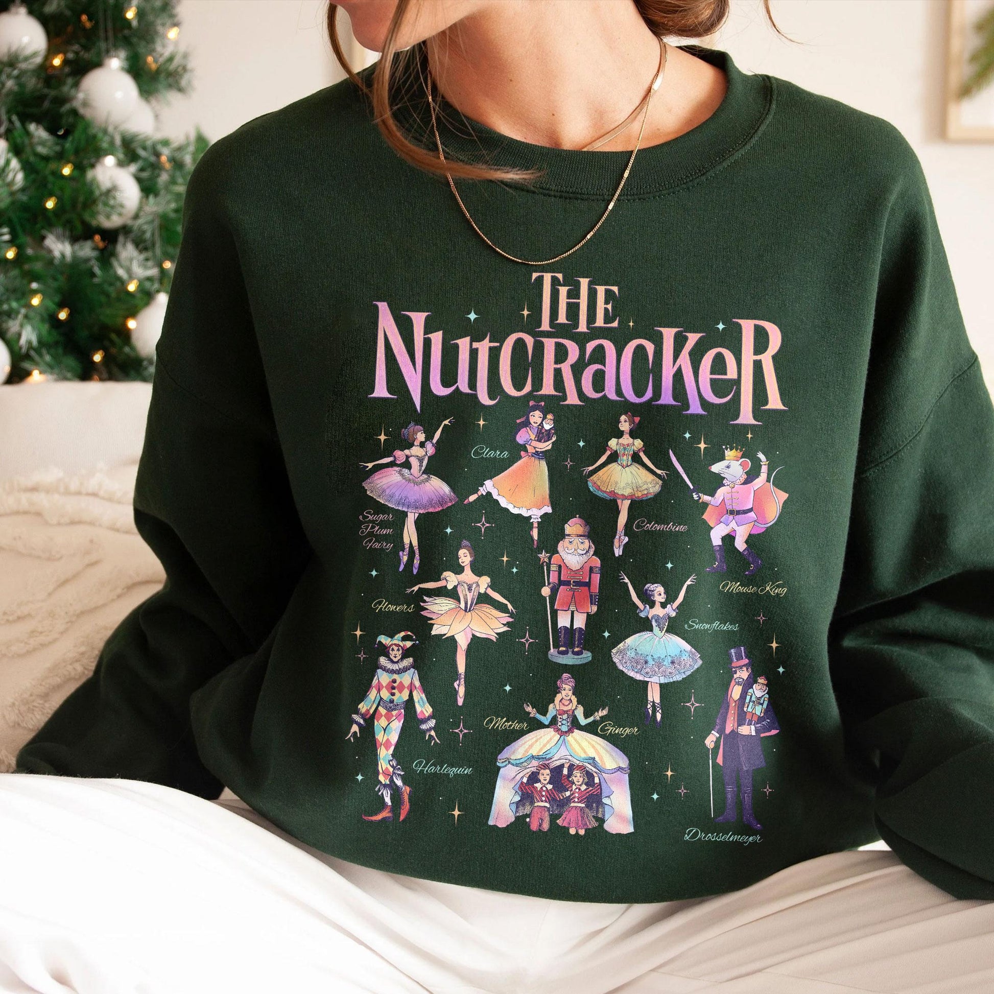 Nutcracker Ballet Christmas Sweatshirt – Holiday Nutcracker Crewneck for Women