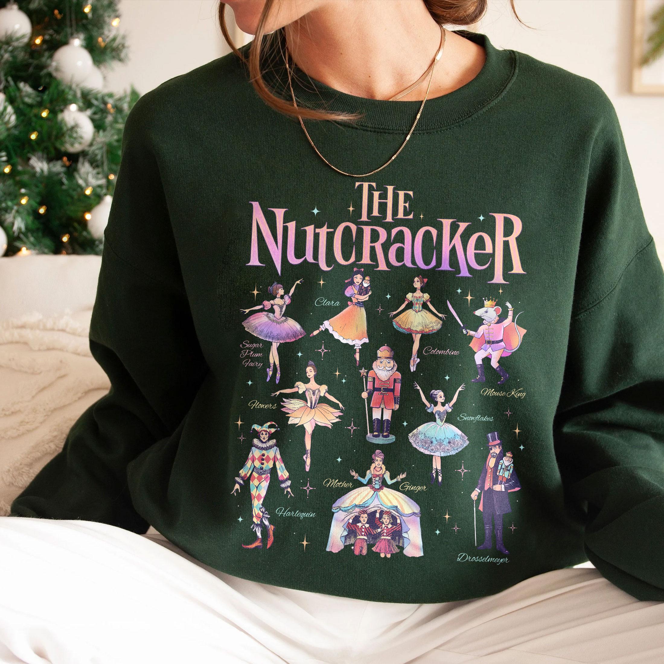 Nutcracker Ballet Christmas Sweatshirt – Holiday Nutcracker Crewneck for Women