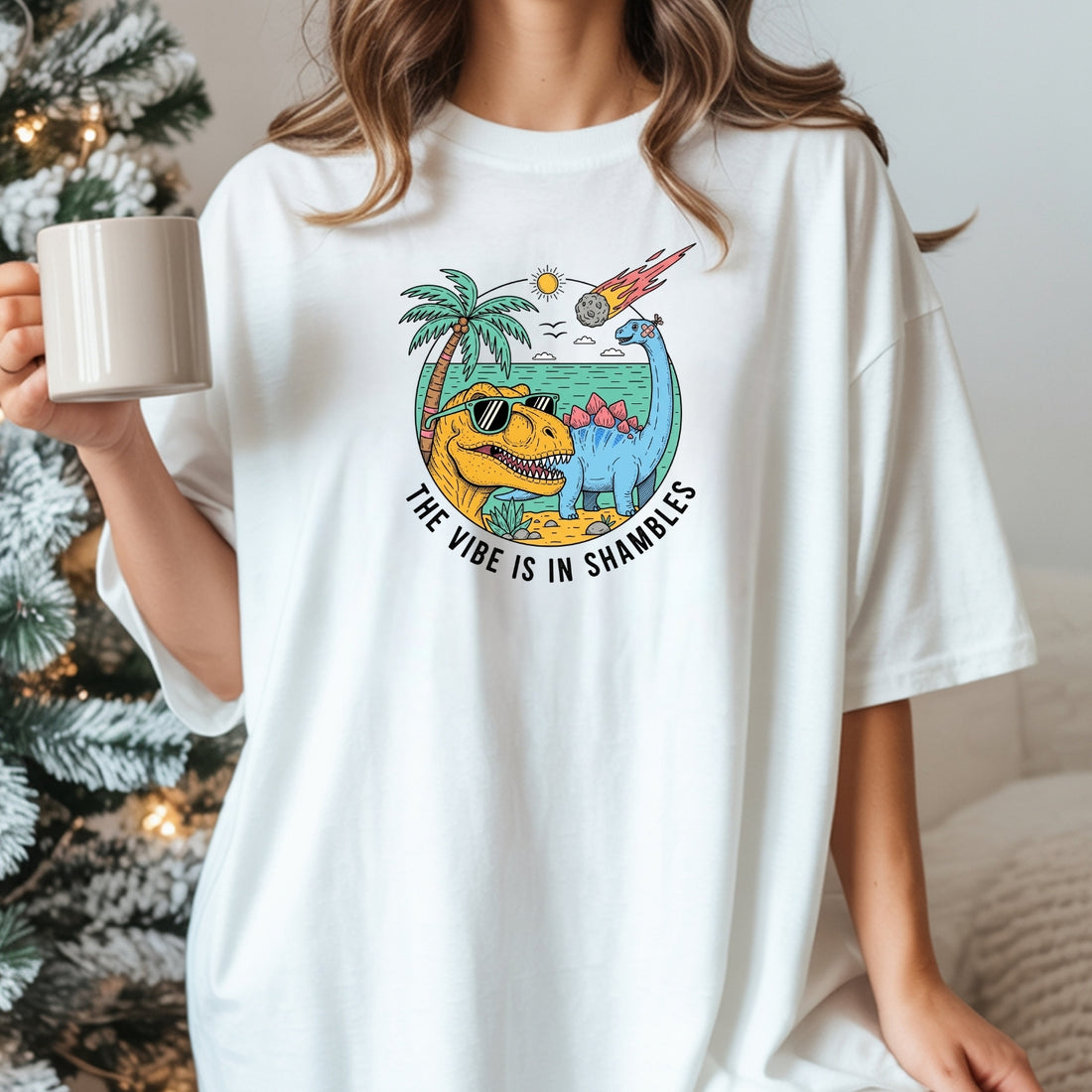 The Vibes Are In Shambles T-Shirt - Funny Sarcastic Meme Graphic Tee