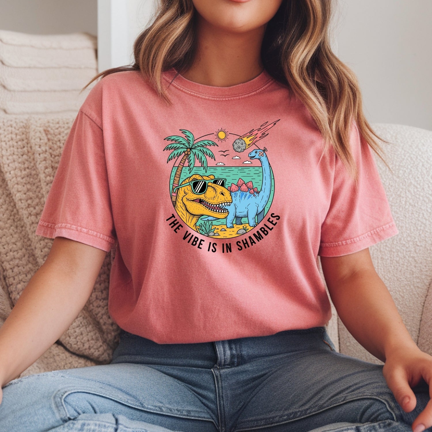 The Vibes Are In Shambles T-Shirt - Funny Sarcastic Meme Graphic Tee