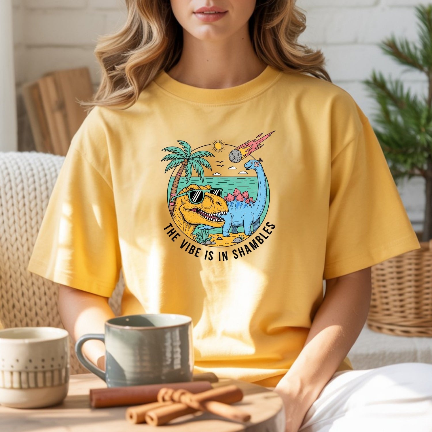 The Vibes Are In Shambles T-Shirt - Funny Sarcastic Meme Graphic Tee