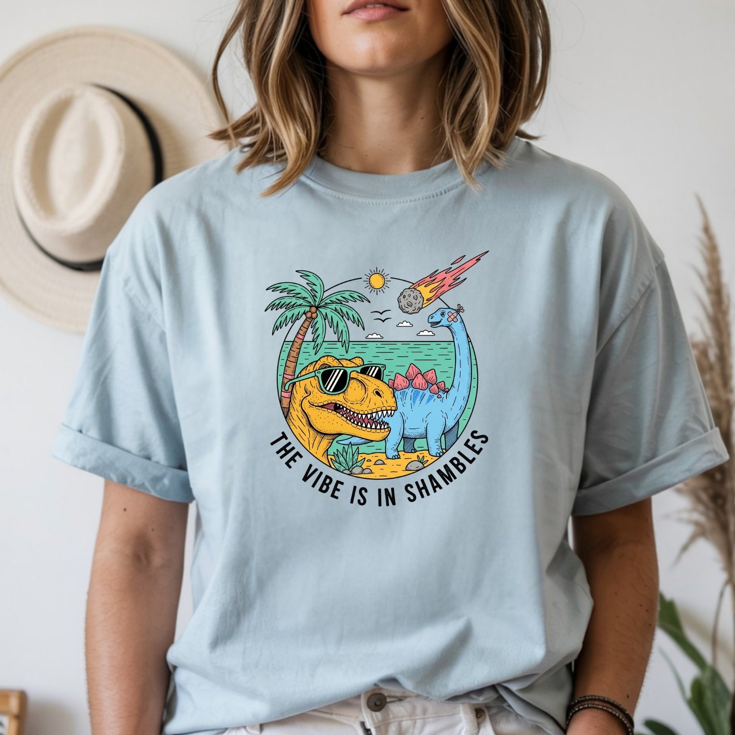 The Vibes Are In Shambles T-Shirt - Funny Sarcastic Meme Graphic Tee