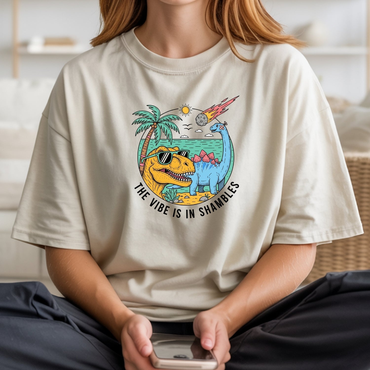 The Vibes Are In Shambles T-Shirt - Funny Sarcastic Meme Graphic Tee