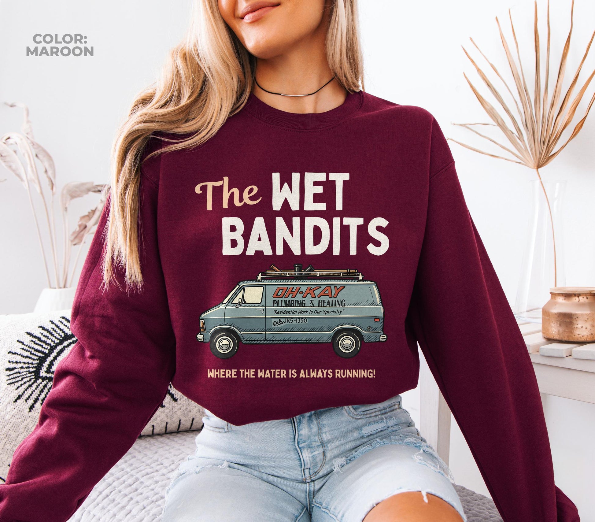 The Wet Bandits Christmas Sweatshirt – Funny Home Alone–Inspired 90s Xmas Movie Tee, Retro Holiday Gift