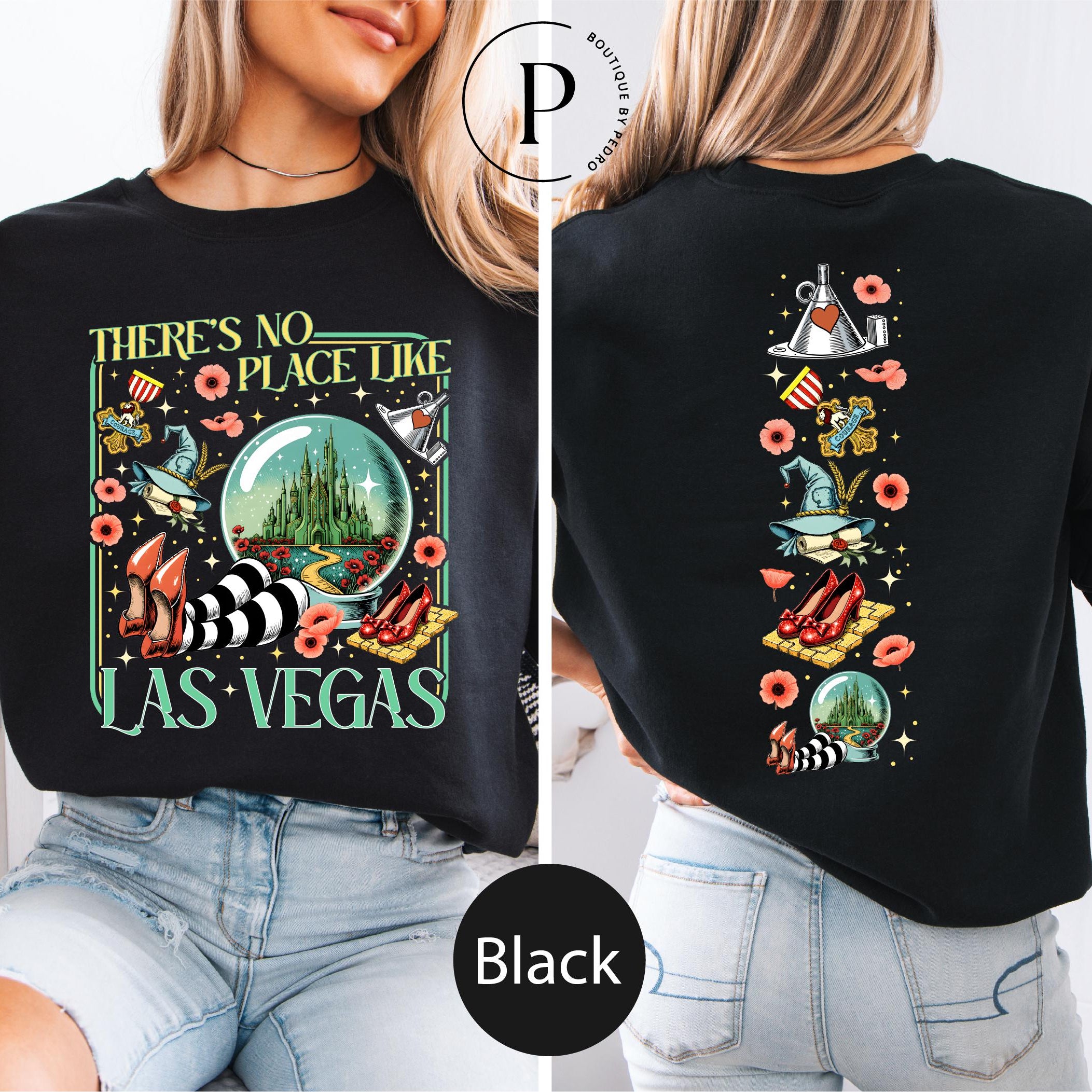 Wonderful Wizard-Inspired Sweatshirt – No Place Like Home Las Vegas Shirt