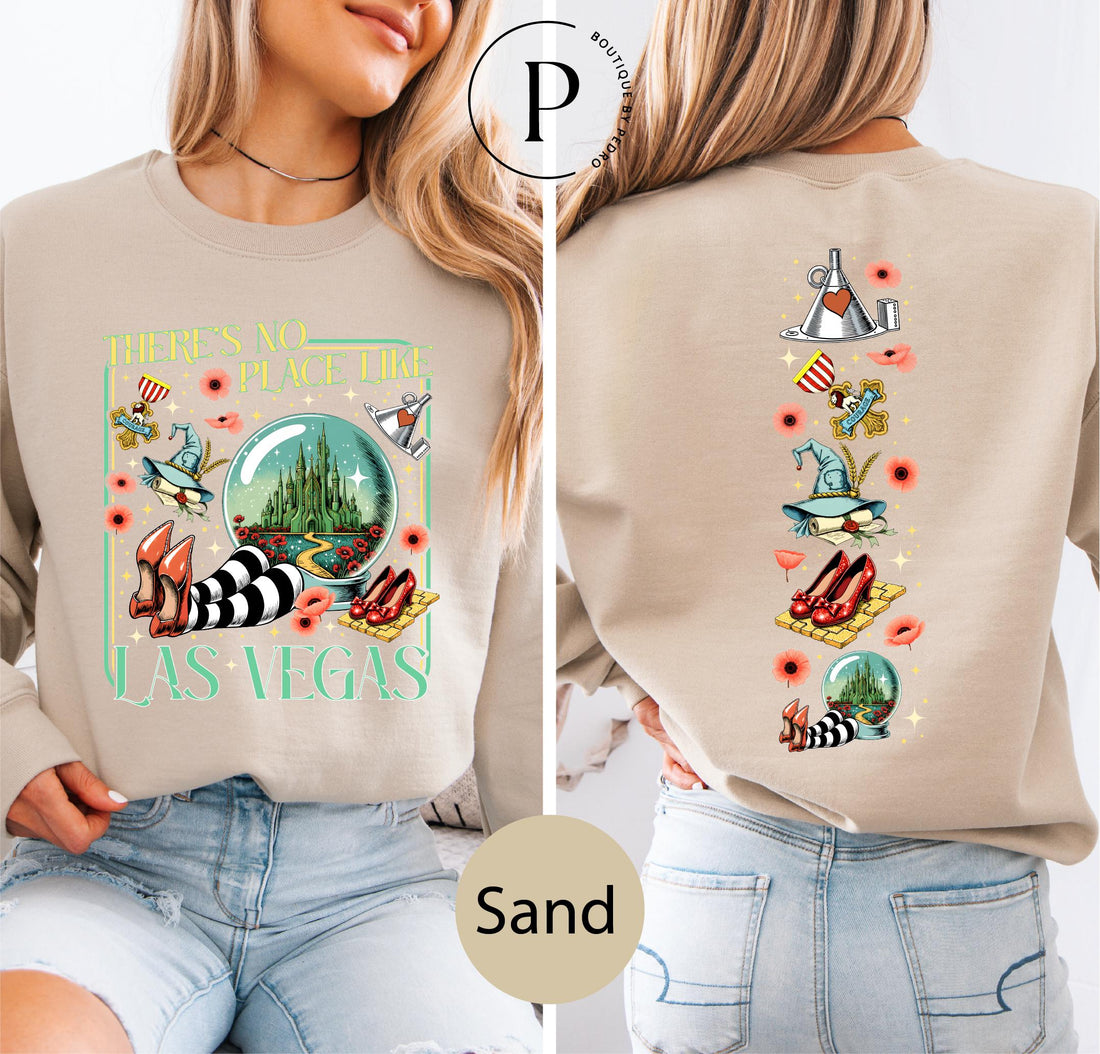 Wonderful Wizard-Inspired Sweatshirt – No Place Like Home Las Vegas Shirt