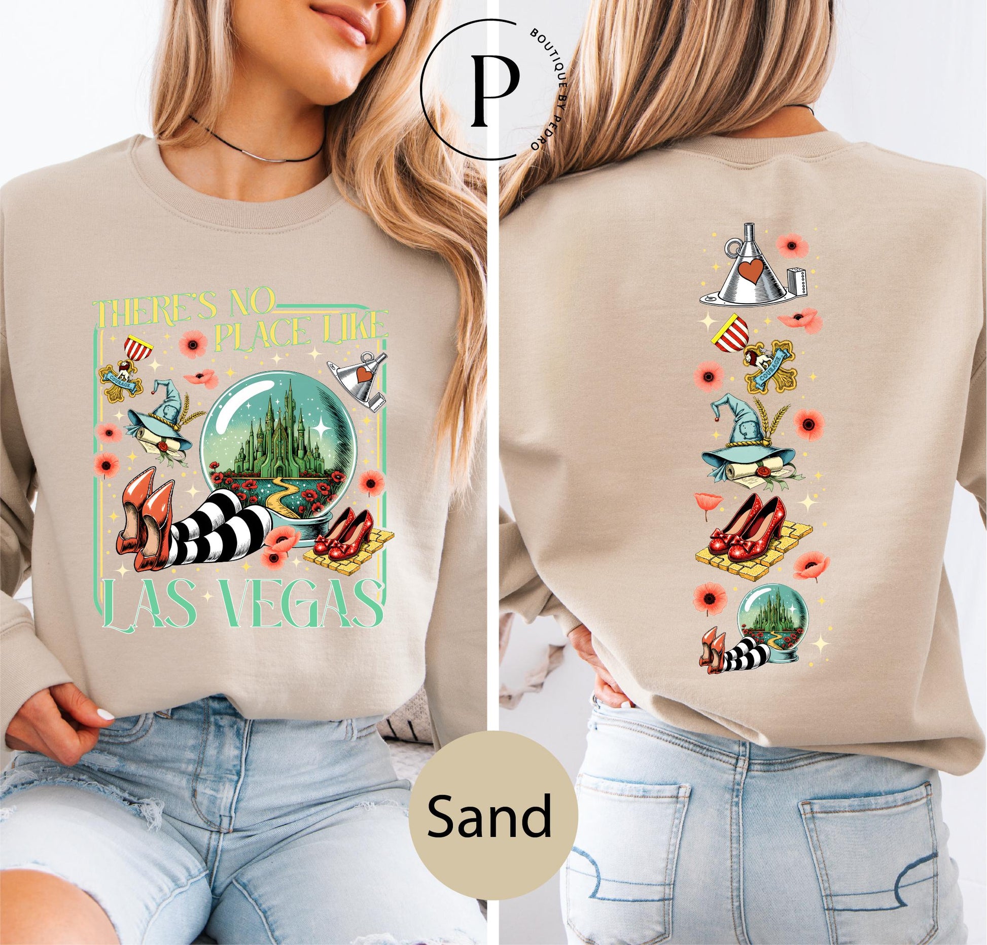 Wonderful Wizard-Inspired Sweatshirt – No Place Like Home Las Vegas Shirt