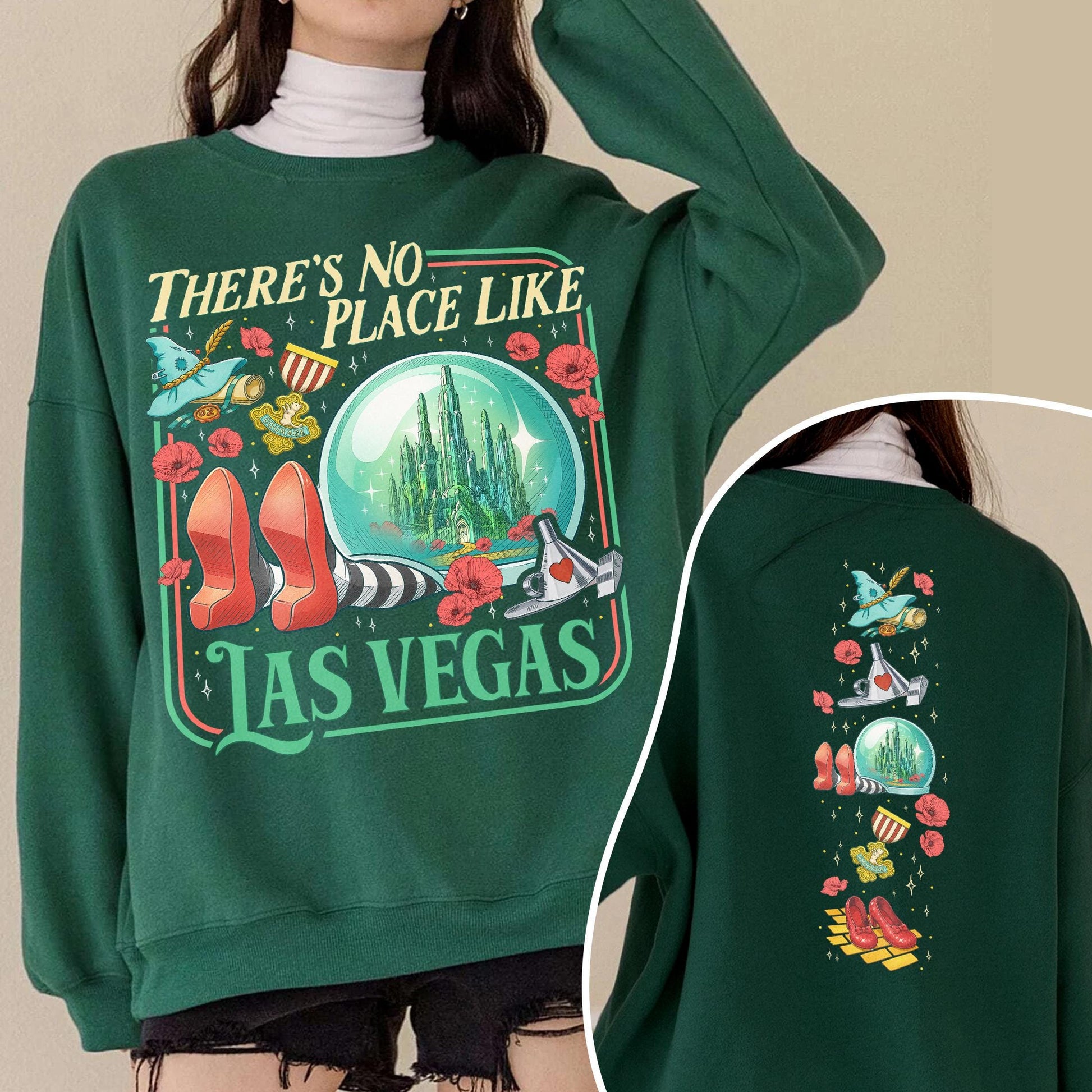 The Wonderful Wizard Sweatshirt – No Place Like Las Vegas Tee, Yellow Brick Road Inspired Crewneck