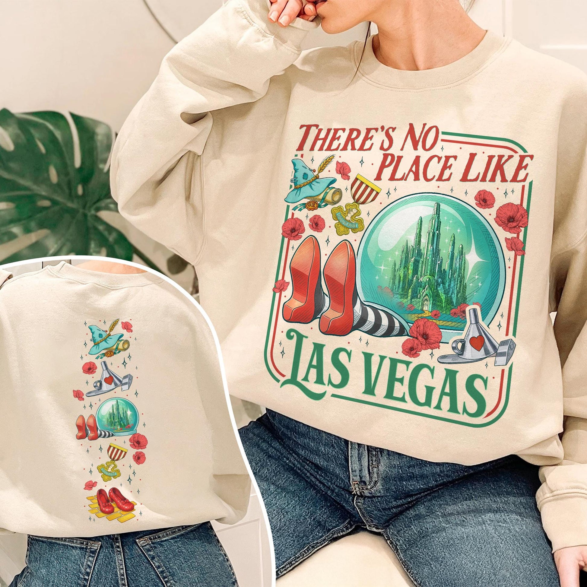The Wonderful Wizard Sweatshirt – No Place Like Las Vegas Tee, Yellow Brick Road Inspired Crewneck