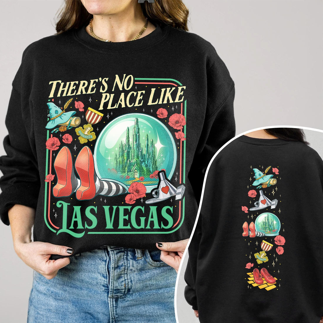 The Wonderful Wizard Sweatshirt – No Place Like Las Vegas Tee, Yellow Brick Road Inspired Crewneck