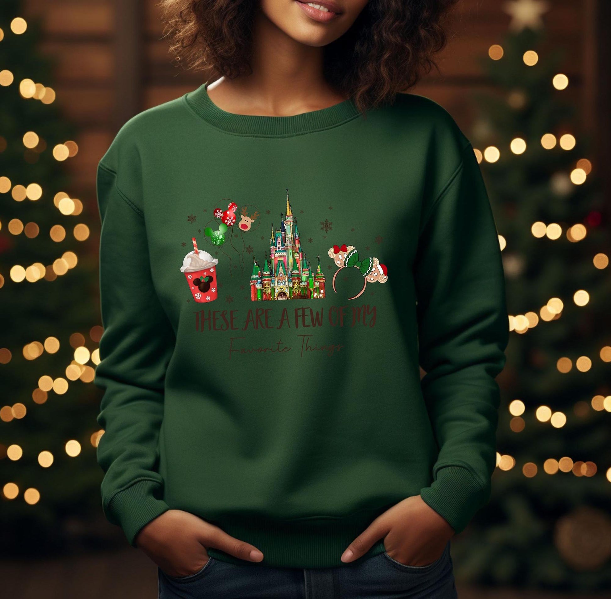 These Are a Few of My Favorite Things Christmas Shirt – Cute Holiday Snacks Tee, Festive Winter Trip Graphic