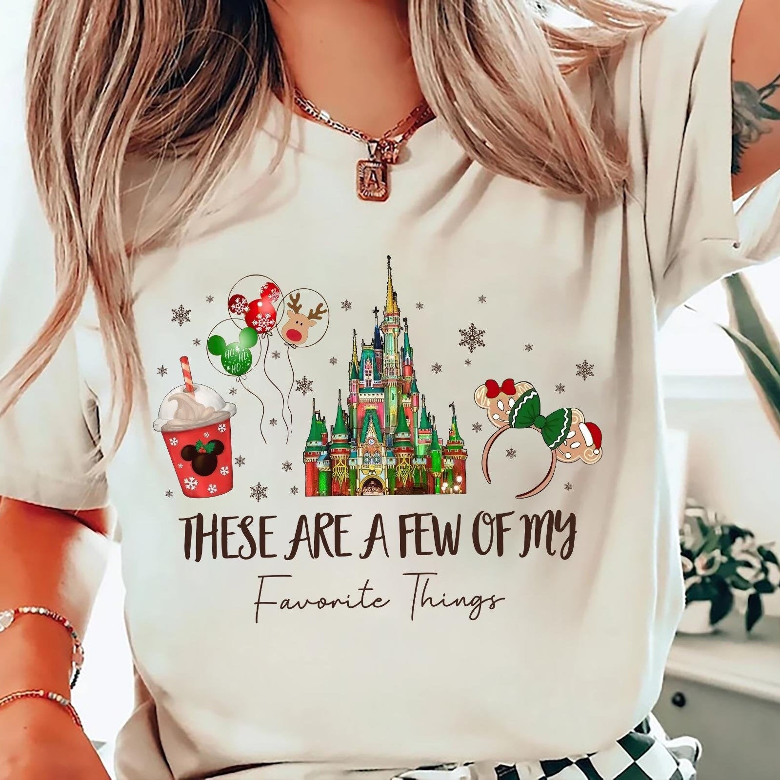 These Are a Few of My Favorite Things Christmas Shirt – Cute Holiday Snacks Tee, Festive Winter Trip Graphic