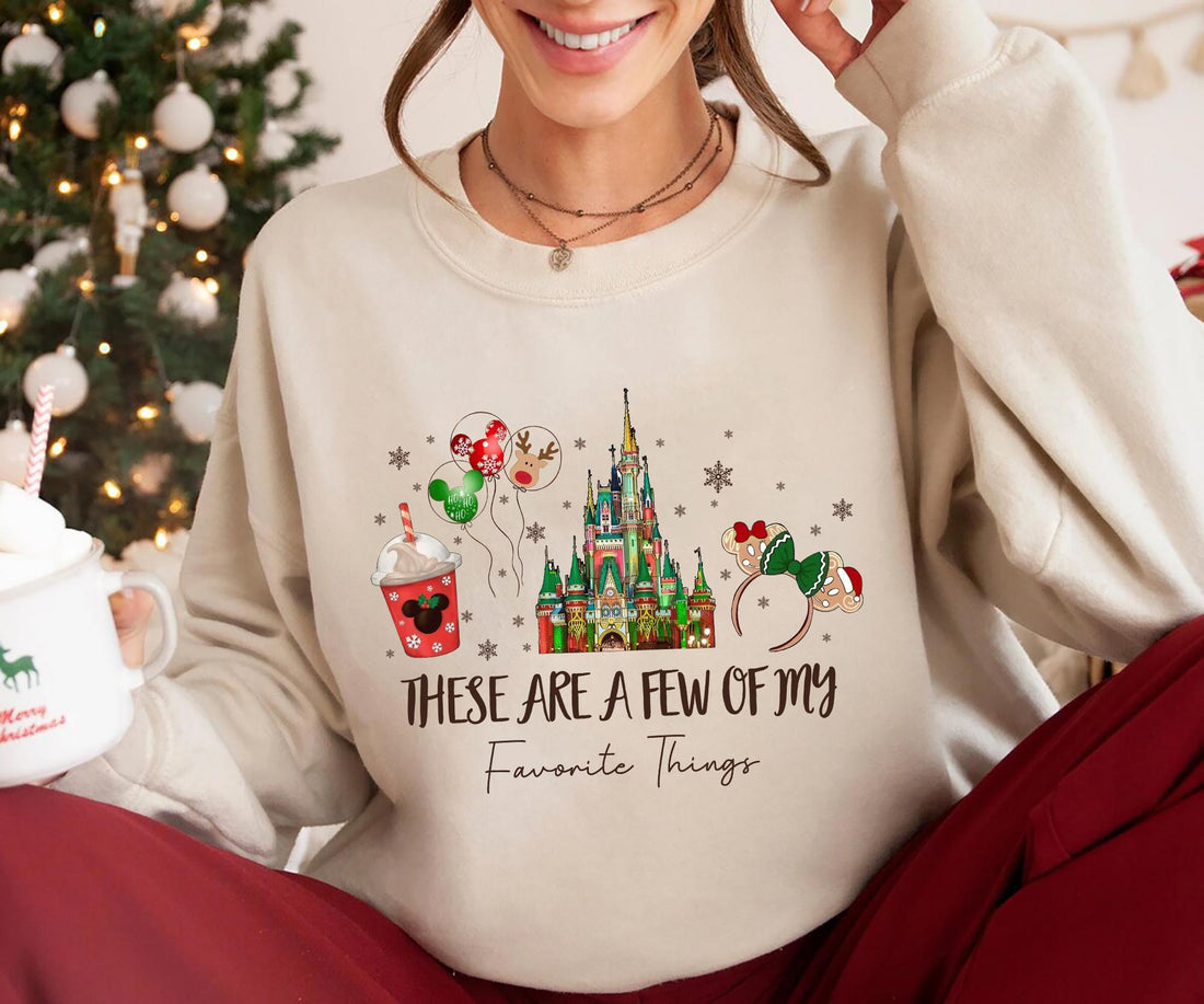 These Are a Few of My Favorite Things Christmas Shirt – Cute Holiday Snacks Tee, Festive Winter Trip Graphic